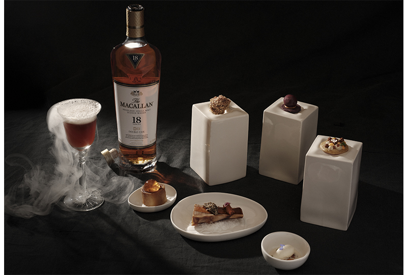 Menú maridaje de Mario Sandoval con whiskies The Macallan